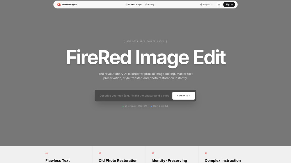 Firered Image website screenshot