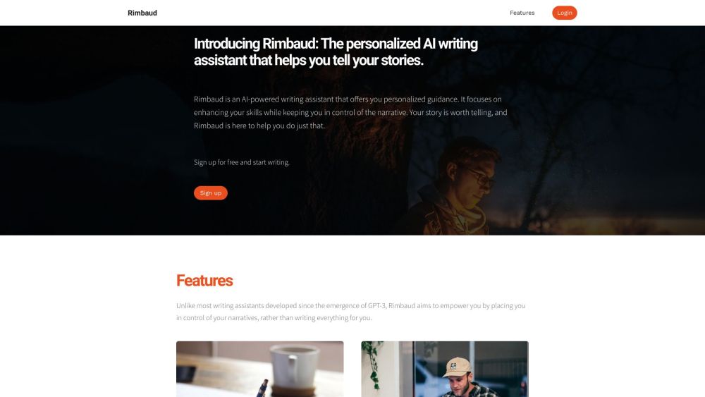 Rimbaud website screenshot