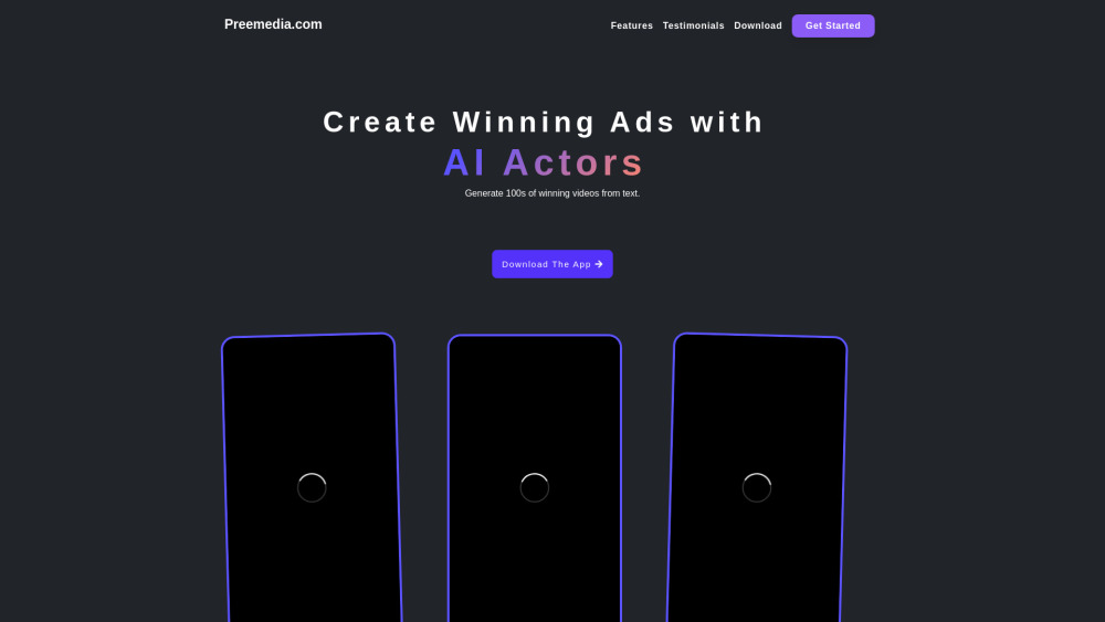 Preemedia website screenshot