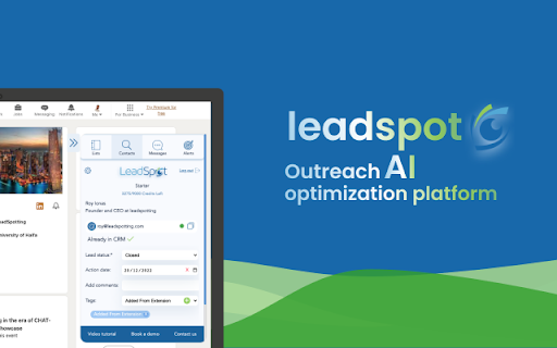 LeadSpot AI website screenshot