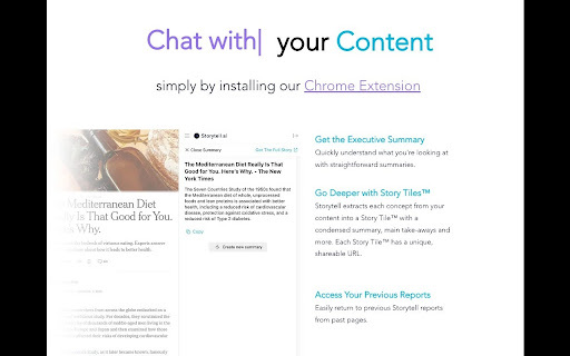 Storytell AI website screenshot