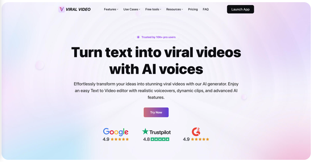 Viralvideo website screenshot