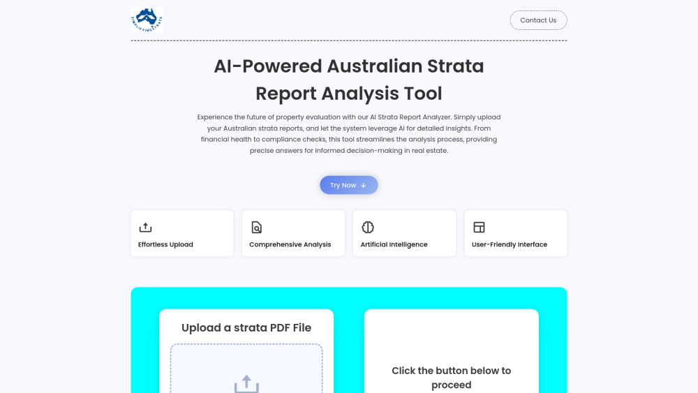 Strata AI website screenshot