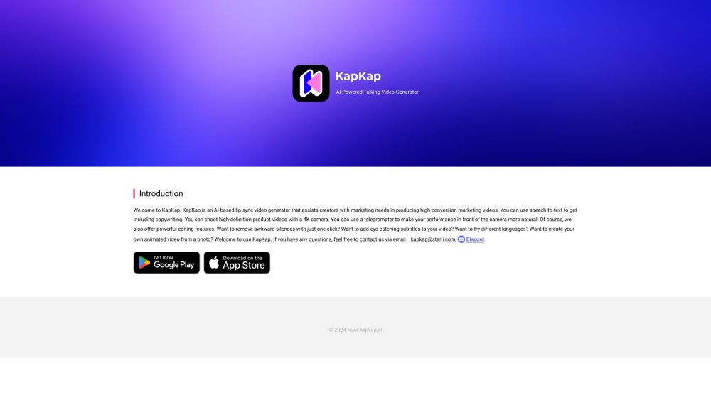 Vmake AI website screenshot