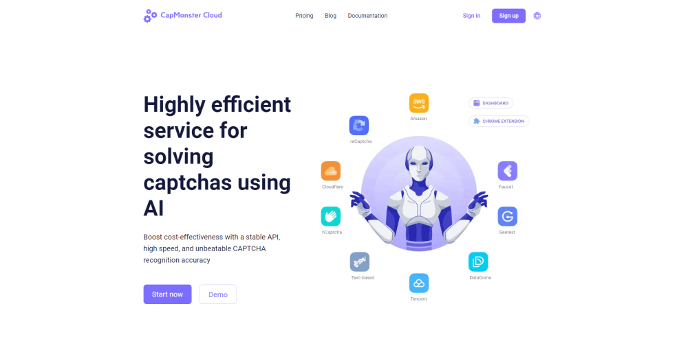CapMonster Cloud website screenshot