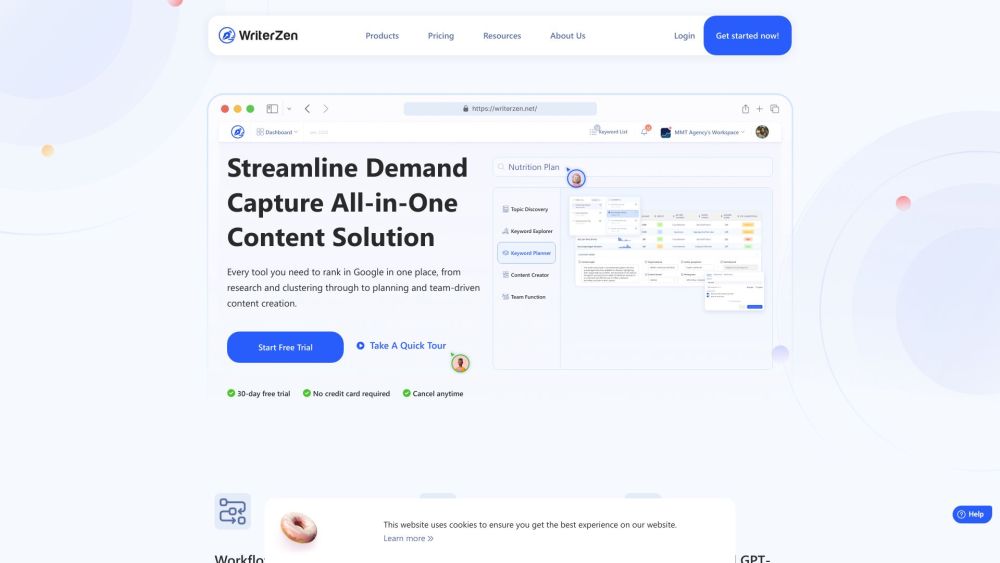 WriterZen website screenshot