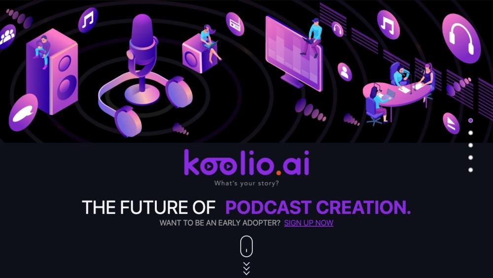 Koolio Ai website screenshot