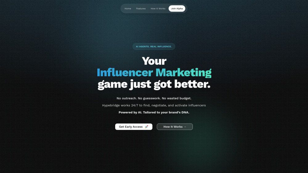 HypeBridge website screenshot