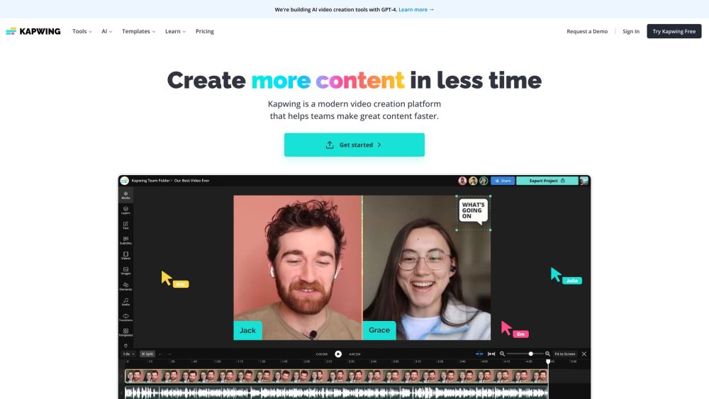 Kapwing Com website screenshot