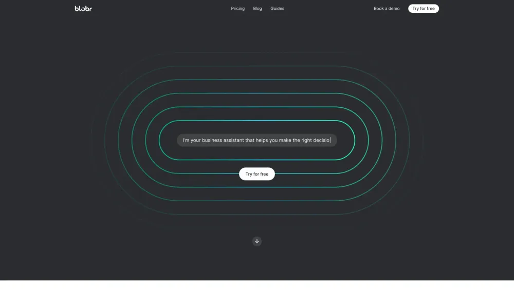 Blobr website screenshot