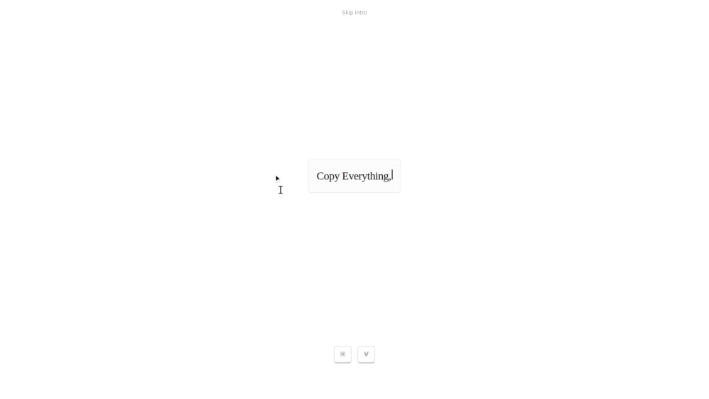 Pastey Extension website screenshot