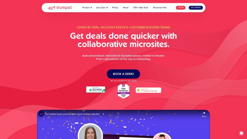 Trumpet website screenshot