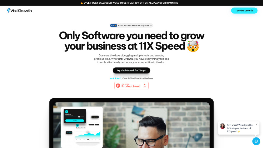 Viral Growth website screenshot