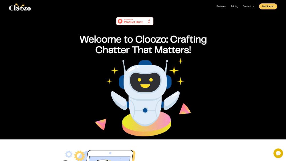 Cloozo website screenshot