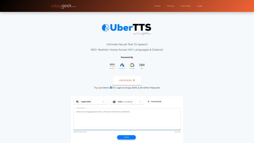 Ubertts website screenshot
