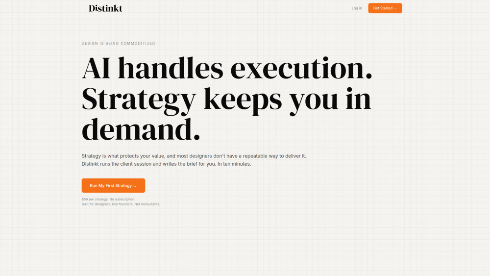 Distinkt Ai website screenshot