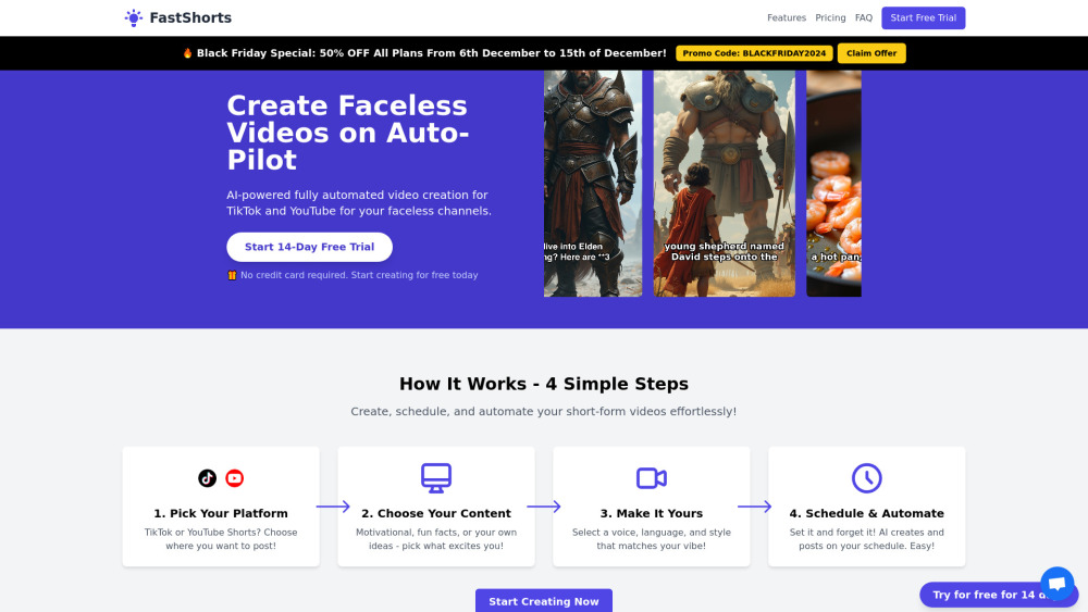 Fastshorts website screenshot