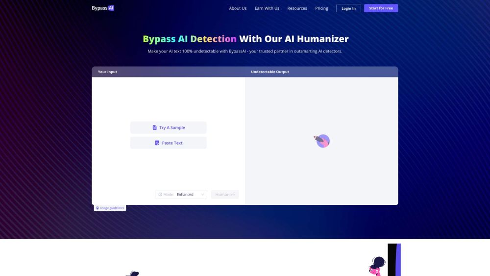 Bypassai Ai website screenshot