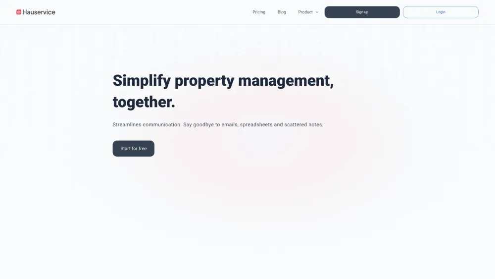 Hauservice website screenshot