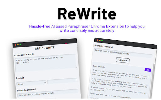 Rewrite website screenshot