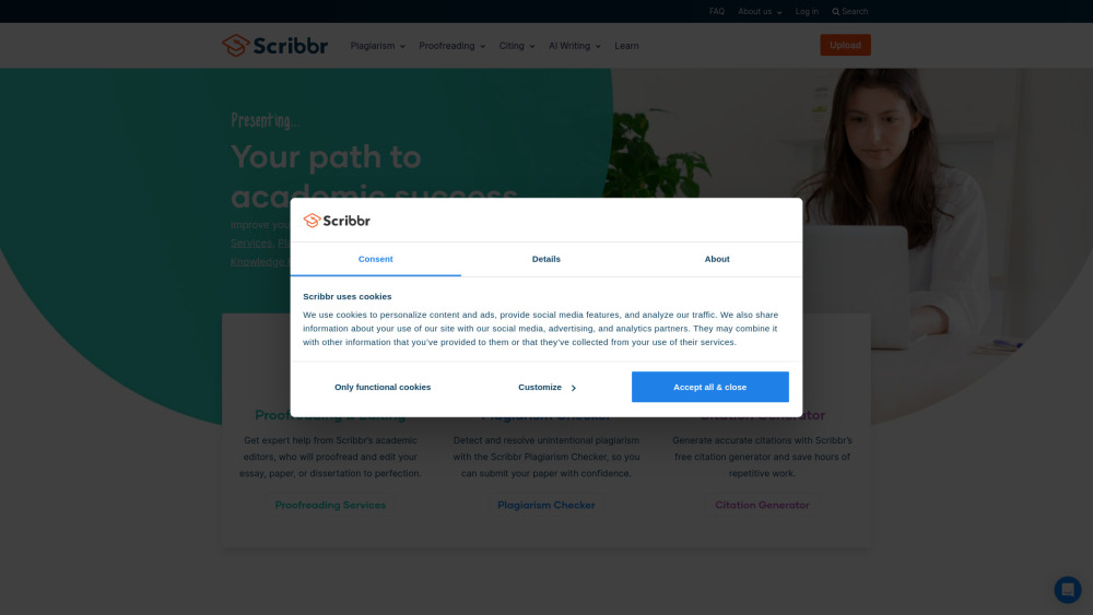 Scribbr website screenshot