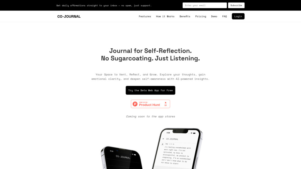 CO-JOURNAL website screenshot