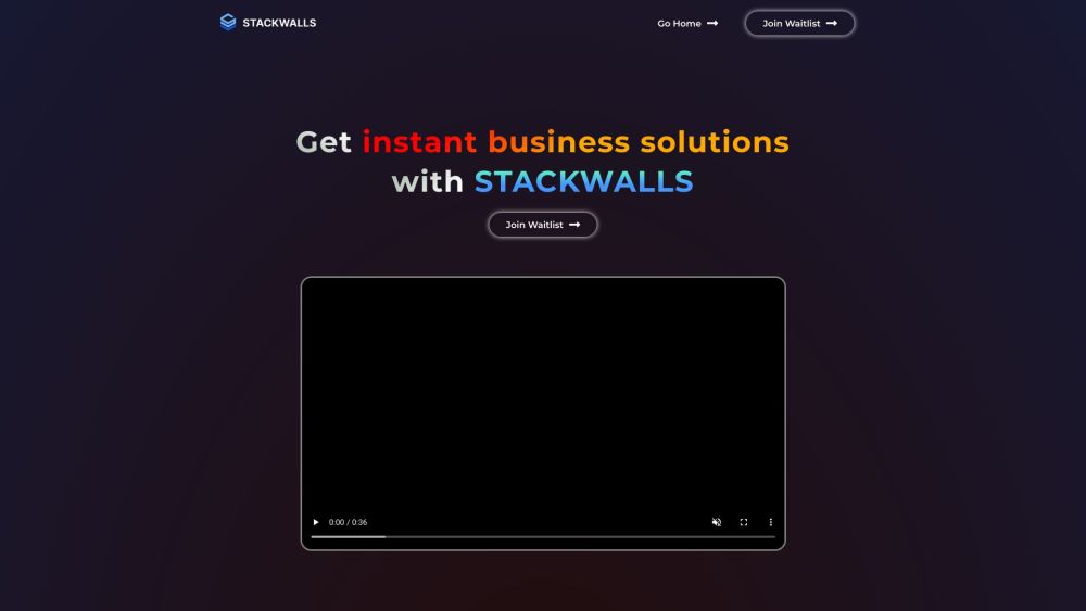 Stackwalls Ai website screenshot