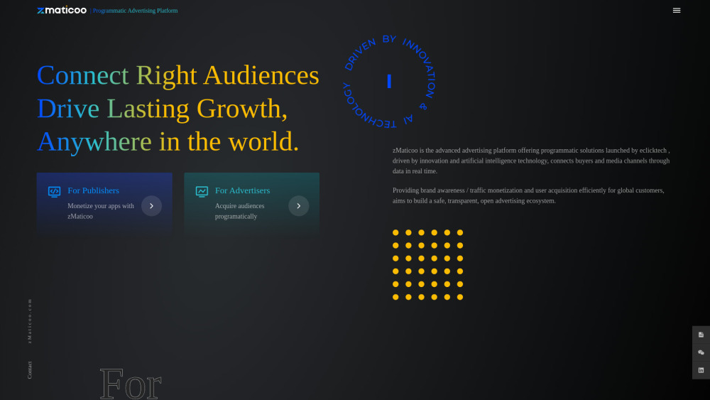 zMaticoo website screenshot