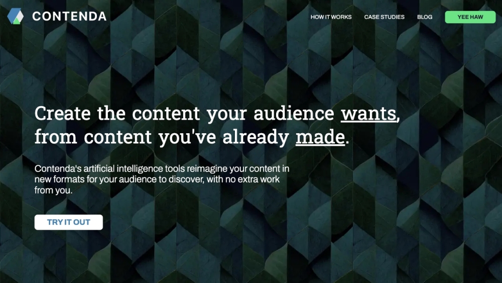Contenda website screenshot