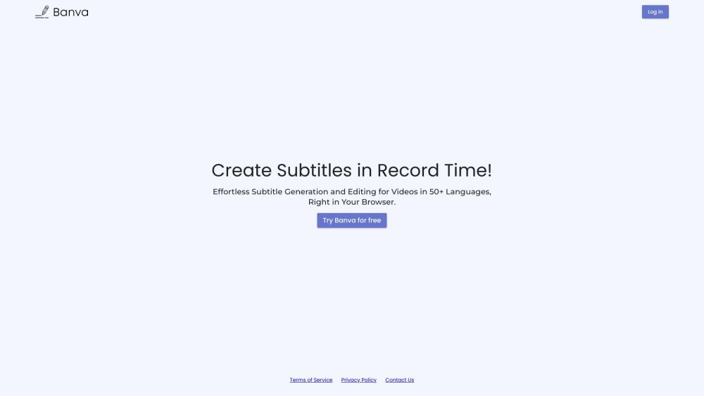 Banva website screenshot