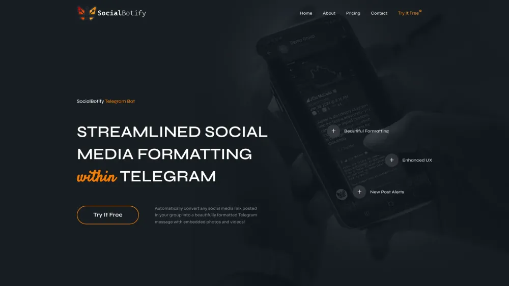 Socialbotify website screenshot