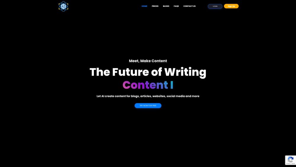 Make Content website screenshot