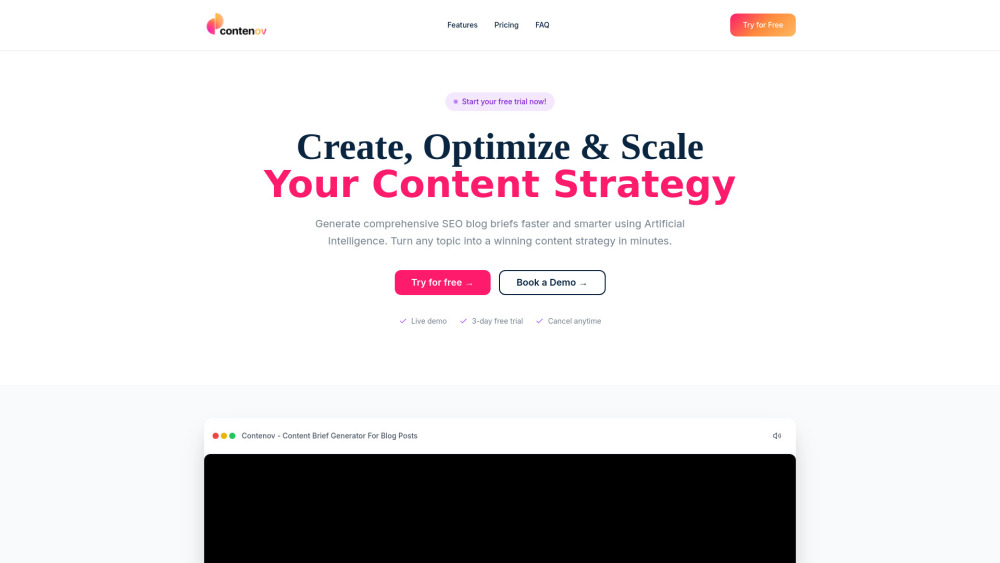 Contenov website screenshot