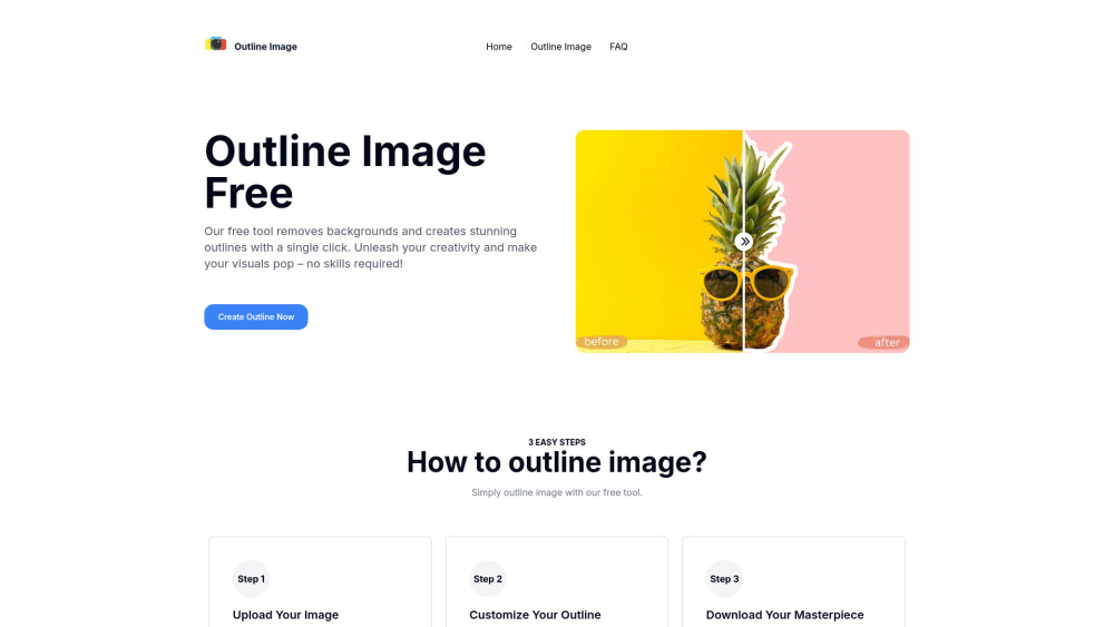 Outline Image website screenshot