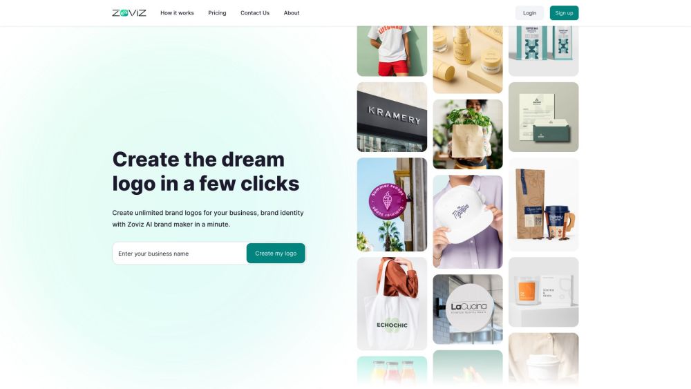 Zoviz website screenshot