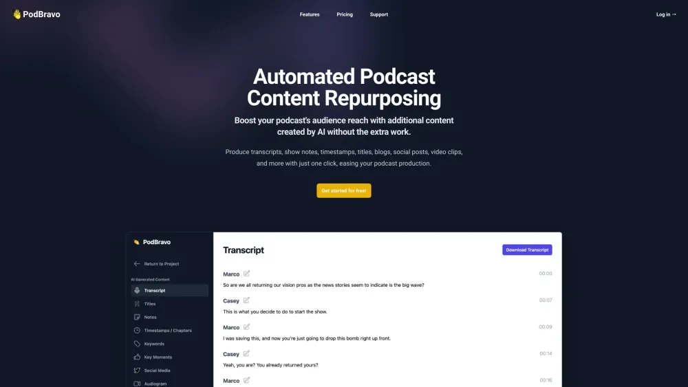 Podbravo website screenshot