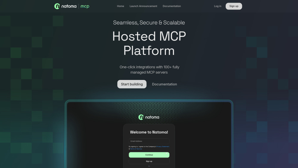 Natoma website screenshot