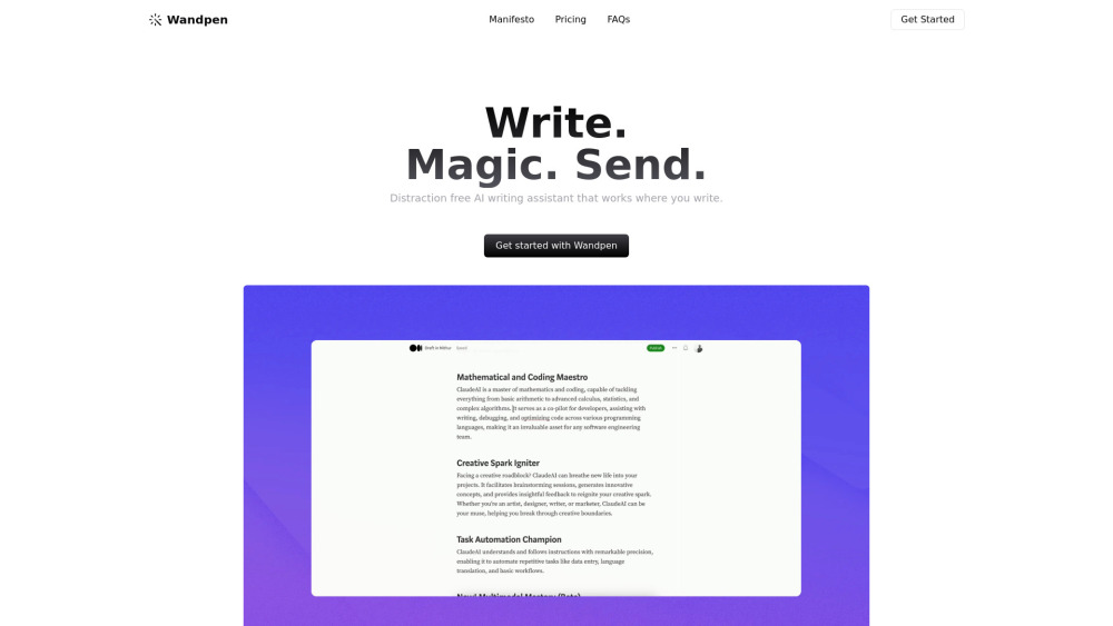 Wandpen website screenshot