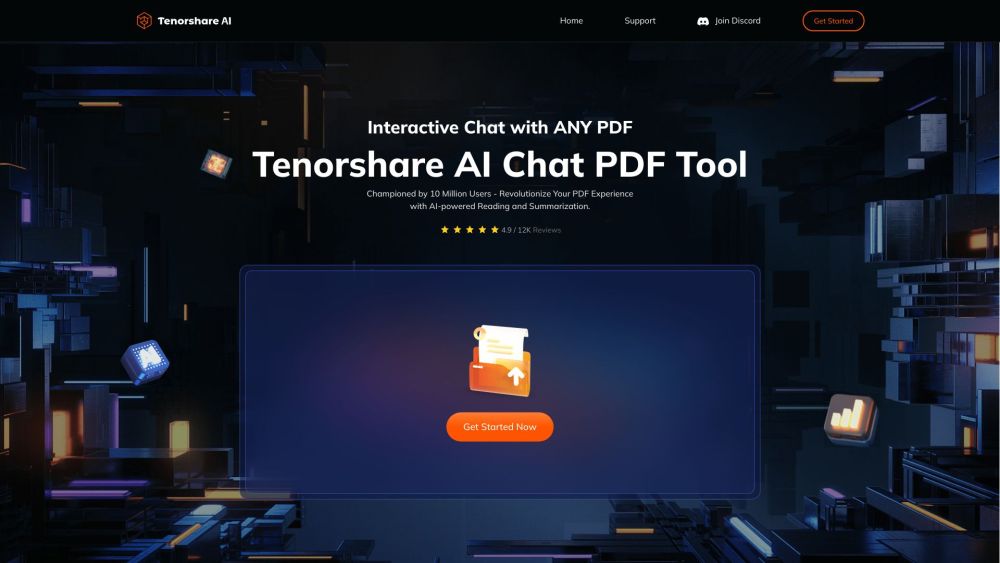 Tenorshare AI website screenshot