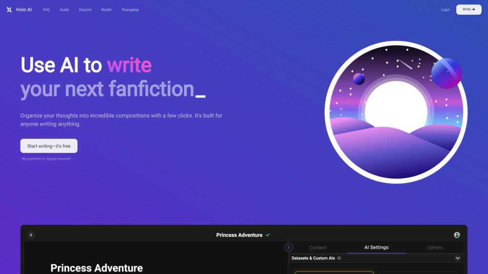 Holo AI website screenshot