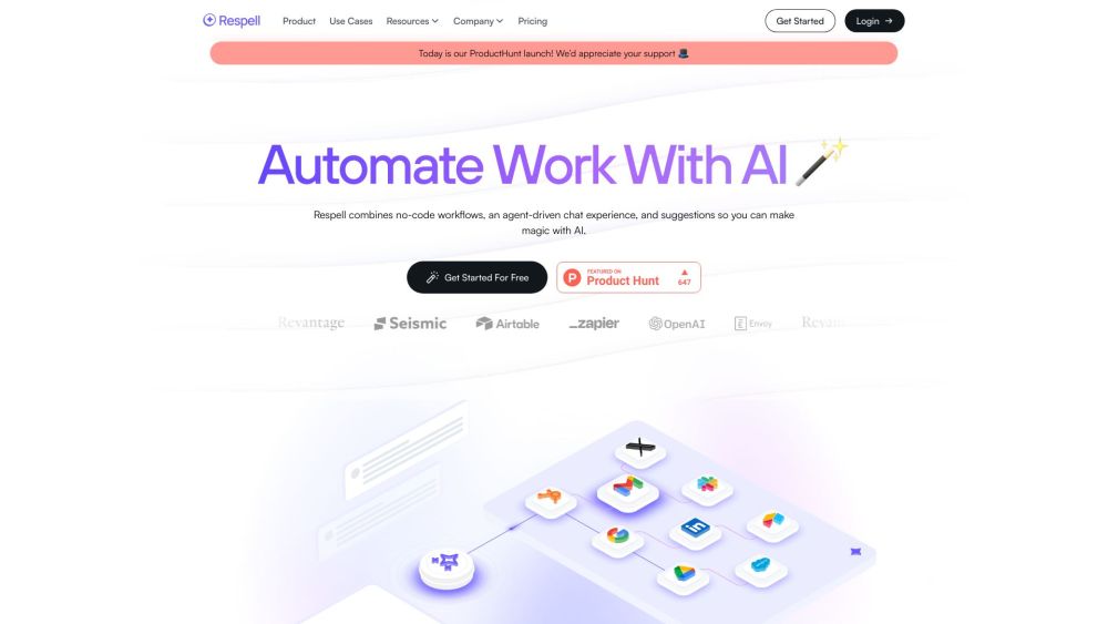Respell website screenshot