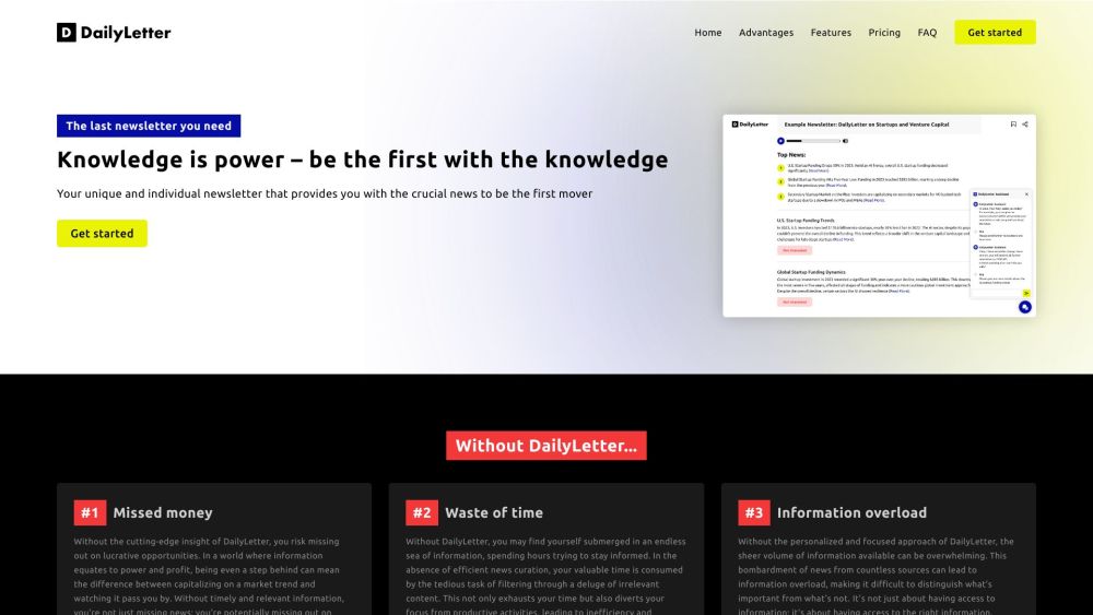 DailyLetter website screenshot