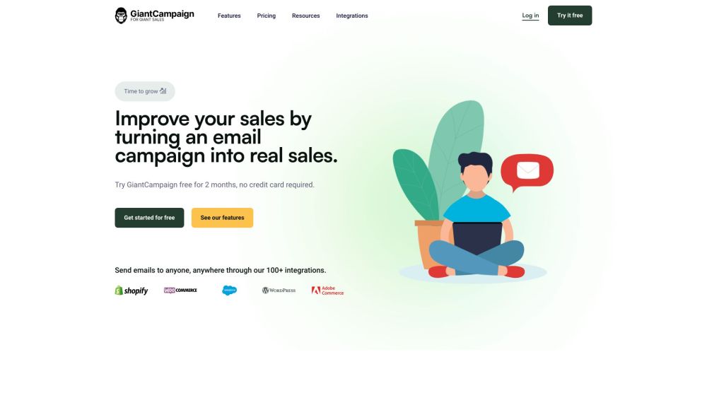 Giantcampaign website screenshot