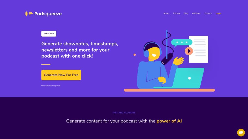 Podsqueeze website screenshot