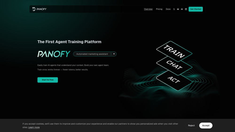 Panofy website screenshot