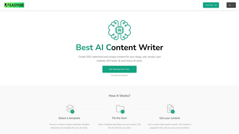 Aieasyuse website screenshot