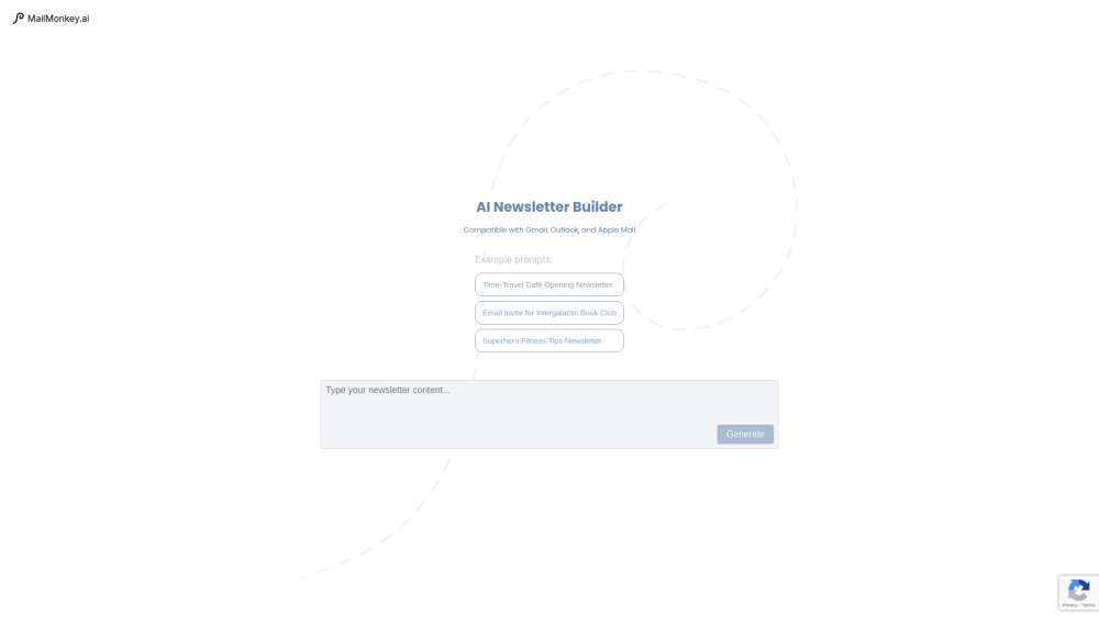 Mailmonkey Ai website screenshot