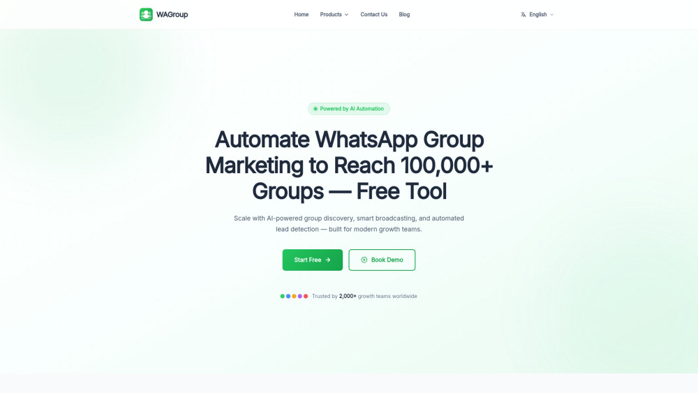 WAGroup website screenshot