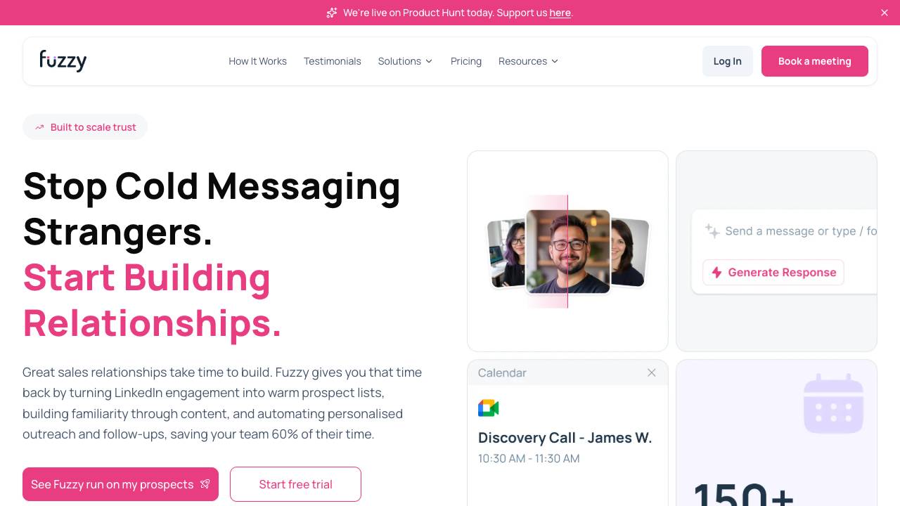 Fuzzy AI website screenshot