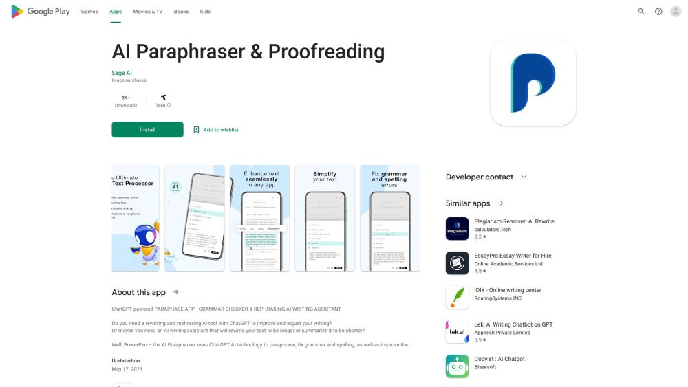 Powerpen website screenshot